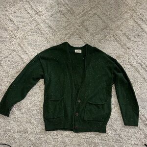 Women’s Green Cardigan Sweater